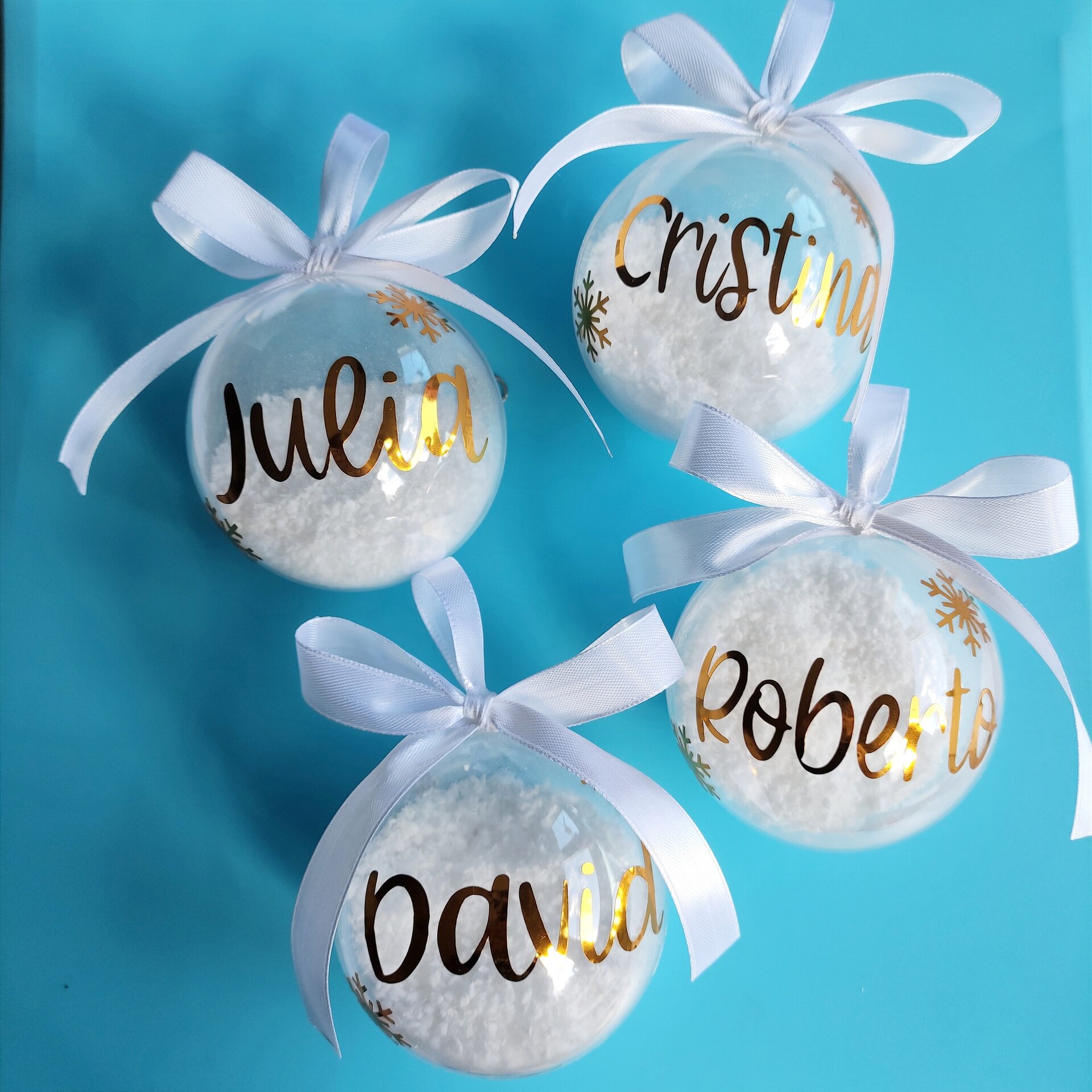 Bolas de navidad con nieve - 2
